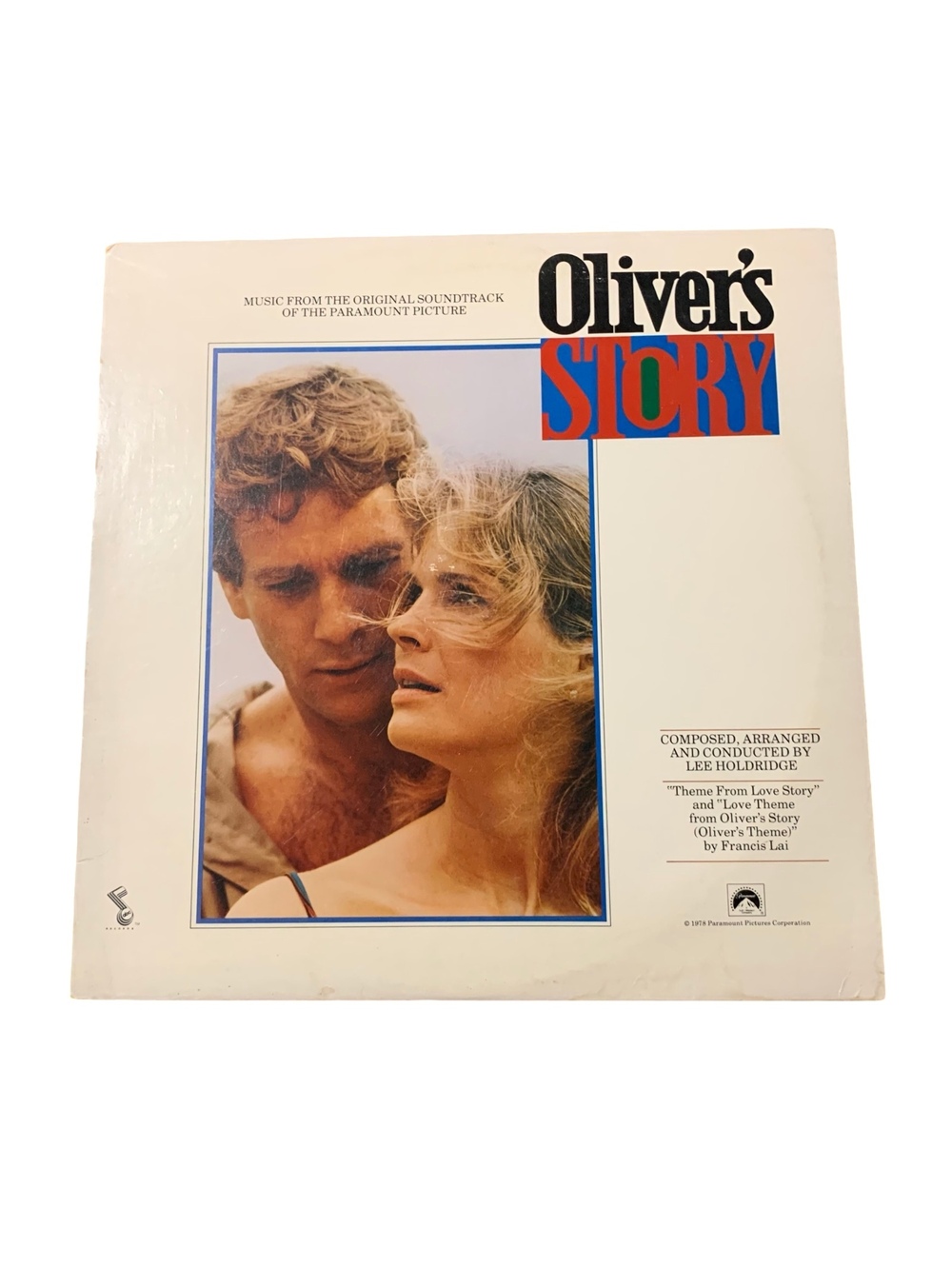 Oliver's Story Original Soundtrack Vinyl Record Composed by Lee Holdridge